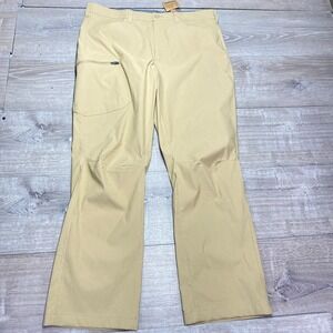 Eddie Bauer Pants Mens 38x32 Khaki Rainier Classic Fit Hiking Outdoor Stretch
